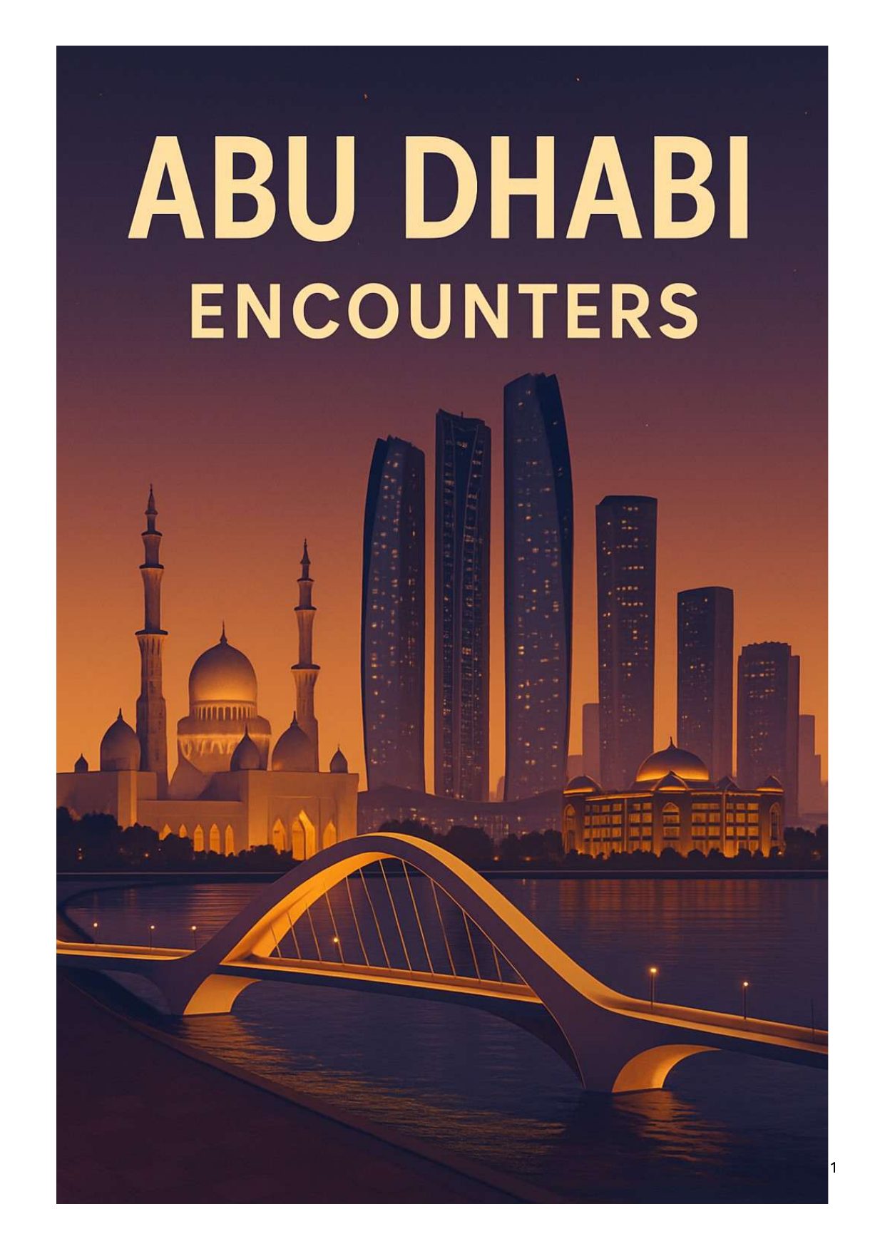Abu Dhabi Encounters travel guide cover
