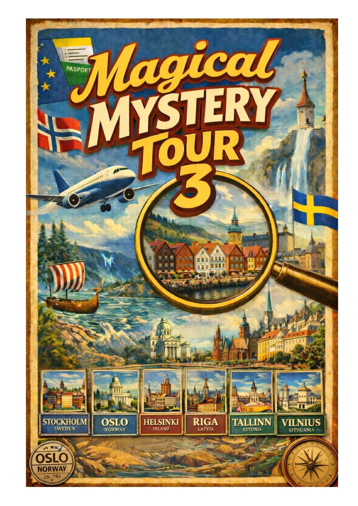 Magical Mystery Tour · Vol. 3 travel guide cover