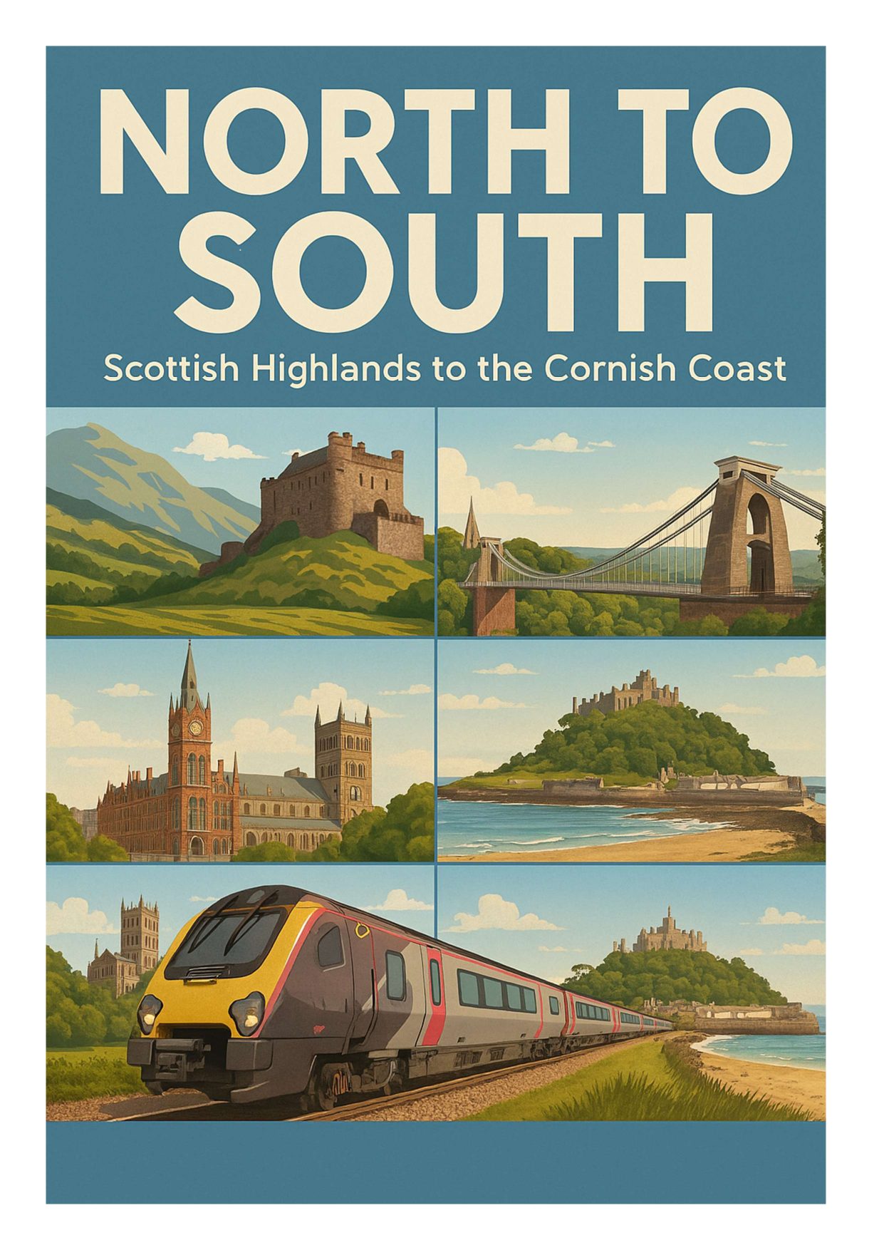 North to South travel guide cover